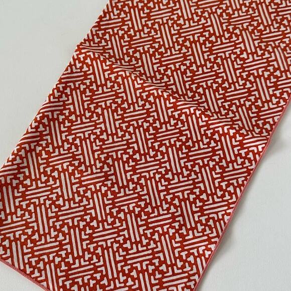 Vintage Cloth Napkins, burnt orange and cream, set of 4 - Picture 7 of 7